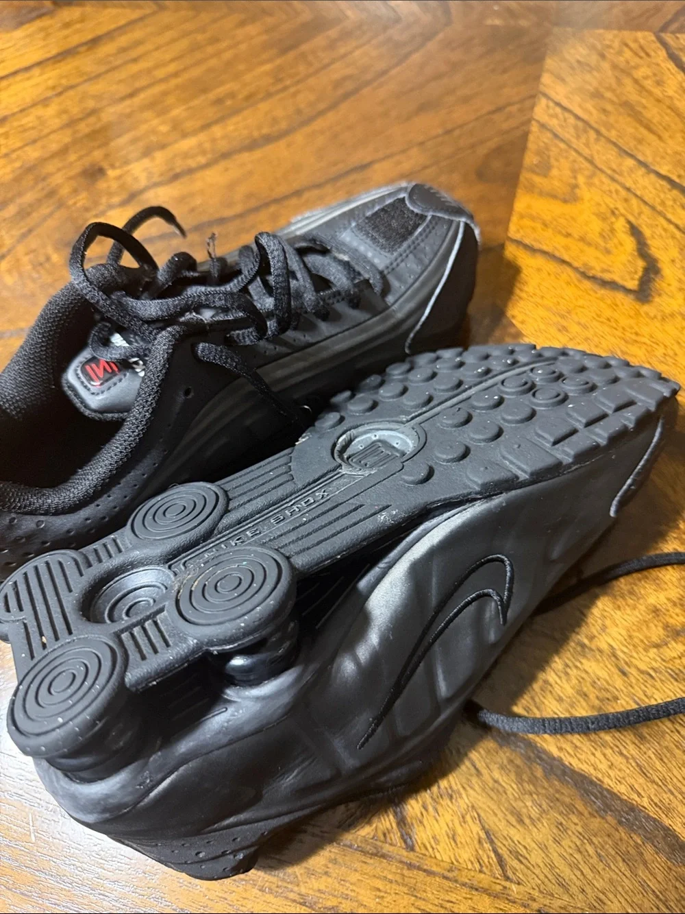 Nike Black Athletic Sneakers with Cushioned Air Sole Nike Shox